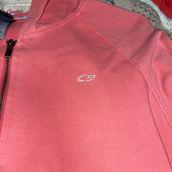 Medium Peach Zip Up Hoodie. - Picture 3 of 7